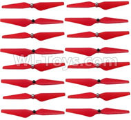 Cheerson CX-22 Parts-06-03 Upgrade Propellers,Main rotor blades(16pcs-8X CW,8X CCW)-Red,Cheerson CX-22 RC Drone Quadcopter Spare parts,5.8G real-time image transmission aerial aircraft accessories